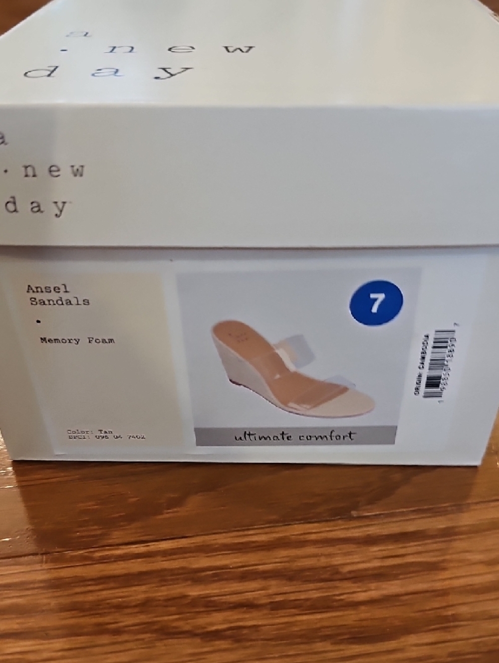 a new day Clear Strap Espadrille Wedges in Natural Tan - Picture 6 of 6